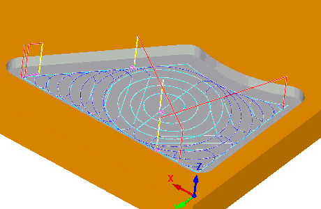 2½ Axis Pocketing with High Speed Cut Pattern