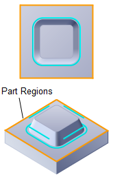 Horizontal Re-Roughing, 3 Axis