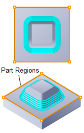 Steeps Z (Horizontal Hill) Finishing, 3 Axis