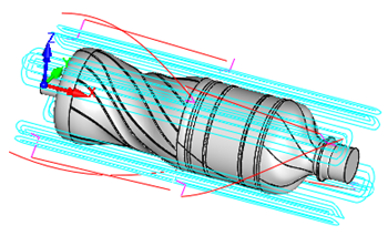 4th Axis Round (Toolpath)