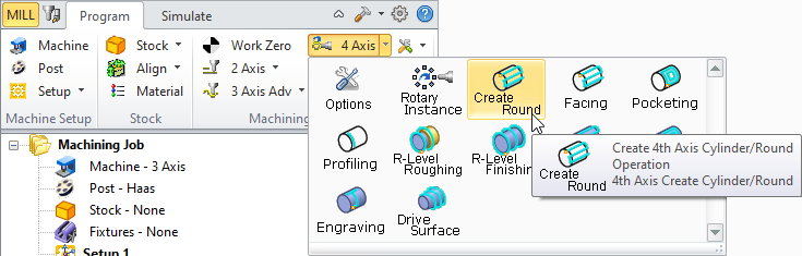 4 Axis Round Menu Item
