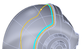 The Cut Side and the Cutting Side Offset allows better control of the resulting toolpath.