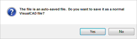 AutoSave Message