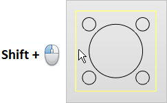 Chain Select (<Shift> + Left-click)