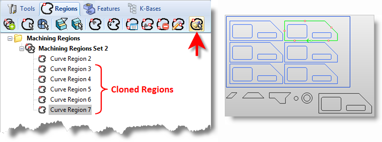 The Display of Cloned Regions