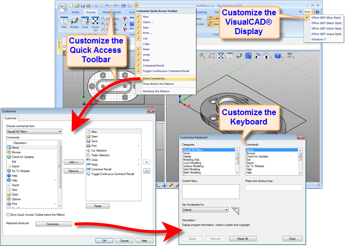 Customize VisualCAD®