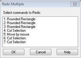 Dialog Box: Redo Multiple
