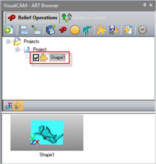 Shape after incorporation into the project