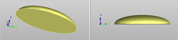 Closed mesh with a planar mesh selected