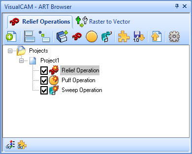 ART Browser, showing Ungenerated Operations