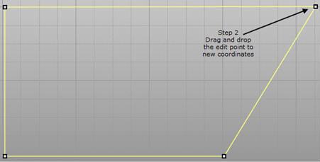 Drag & Drop the Edit Point to new coordinates