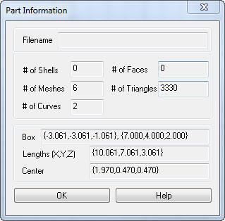 Part Information dialog box