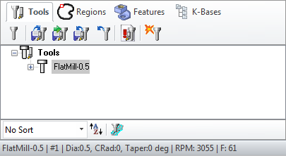 The Machining Objects (MObs) Browser, Tools Tab