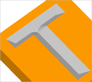 2½ Axis V-Carve Finishing Stock Simulation