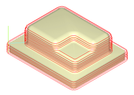 3 Axis Steeps Z (Horizontal Hill) Finishing Operation