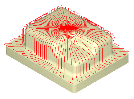 3 Axis Radial Machining Operation