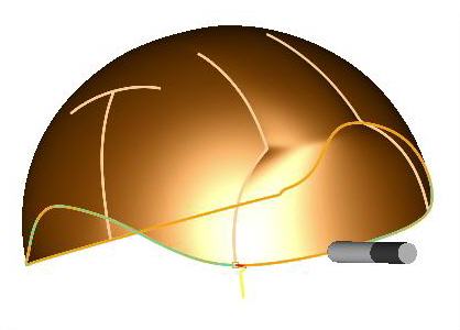 5Axis Curve Projection Machining Operation