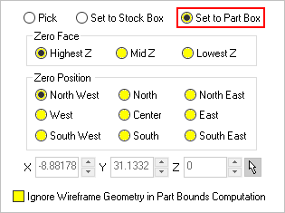 Work Zero - Set to Part Box