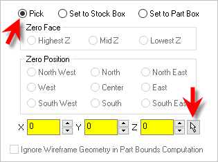 Work Zero Pick Option