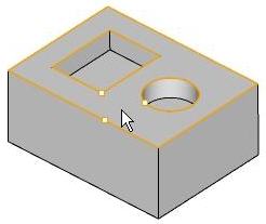 Selecting a Flat area Feature for Facing