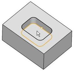 Selecting a Flat area Feature for Pocketing