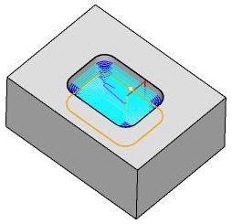 Pocketing Toolpath generated for the Flat Area Feature