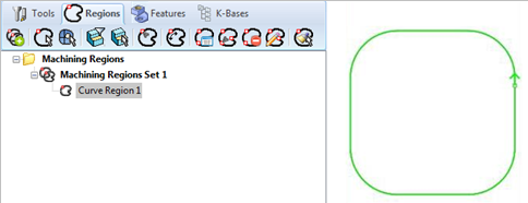 The arrow represents the curve direction.&nbsp;