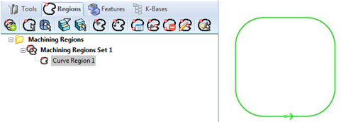 You will now be prompted to pick bridge point on selected curve/region.