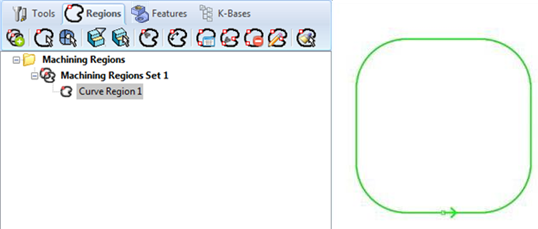 Select a Curve Region under Regions tab and click Delete All Bridge Points in Selections. - Premium Configuration shown