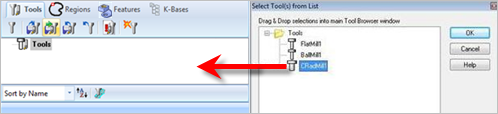 The list of tools will now be displayed under Select Tools(s) from list dialog.