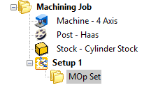 MOp Set folder in the Machining Browser&nbsp;