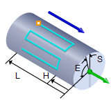 Cut Pattern = Along Axis