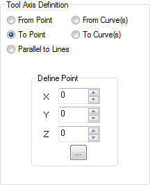 Tool Axis Definition, dialog