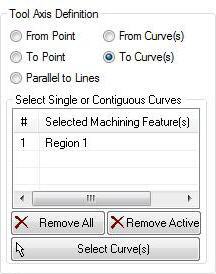 Tool Axis Definition, dialog