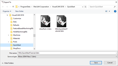 Dialog Box: Export To
