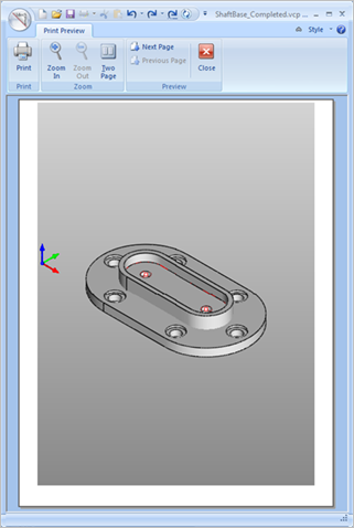 File > Print Preview Display