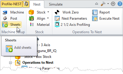 add-sheet-to nest-menu-selection