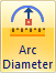 Measure an Arc Diameter