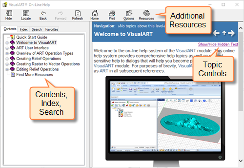 VisualART Online Help