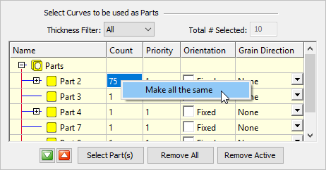 Make Part Count All the Same