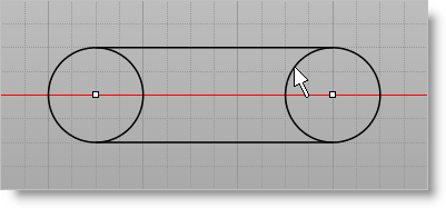 Click on the portion of the circle you want to delete