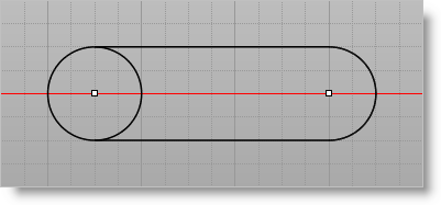 Click on the portion of the circle you want to delete
