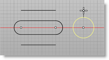 Create a circle with center 7,0 and radius 1.25