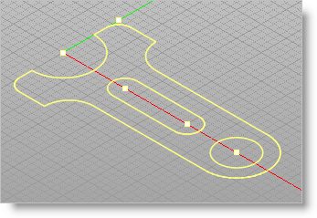 Select the 3 closed curves