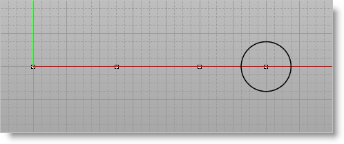 The created circle is as shown