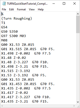 The posted file is displayed in Notepad