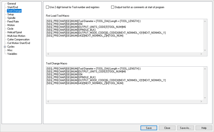 PPG Editor: Tool Change