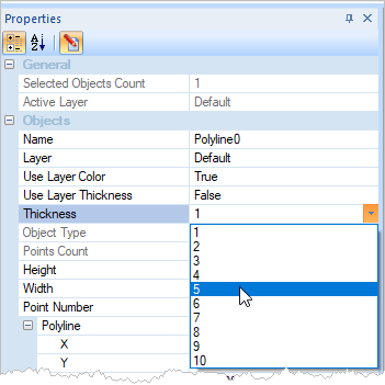 Line Width Property Selector