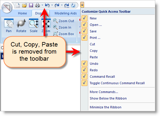 Quickly Turn Commands On/Off from the Quick Access Toolbar
