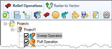 Relief Operations tab